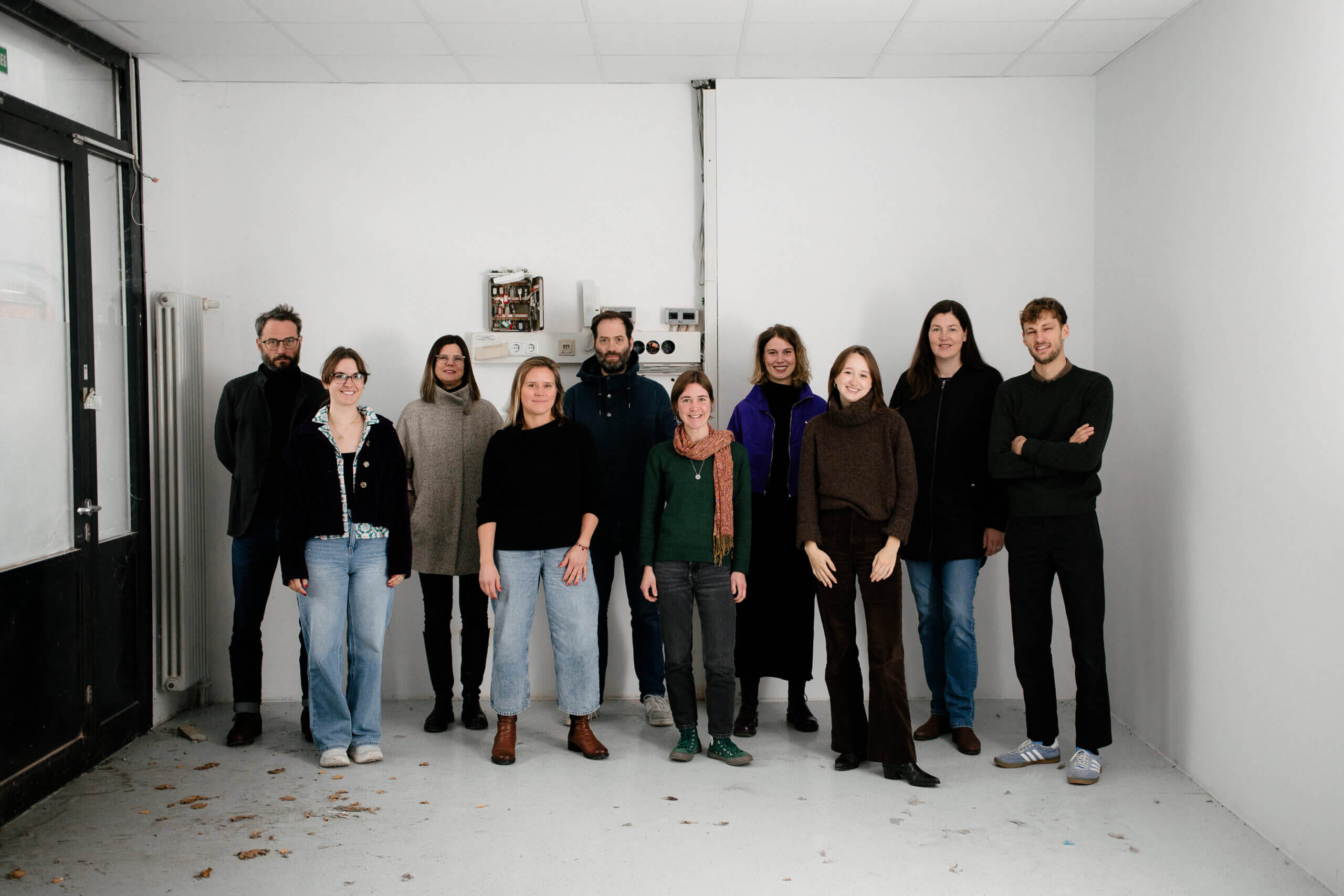 Landscape format photograph. Team photo of the PLATFORM staff for the 2025/2026 academic year. 